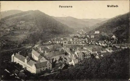 Ak Wolfach im Schwarzwald, Panorama