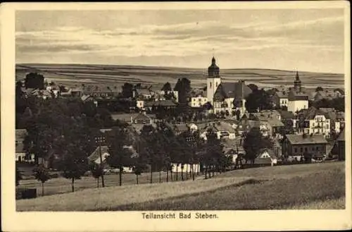 Ak Bad Steben in Oberfranken, Teilansicht