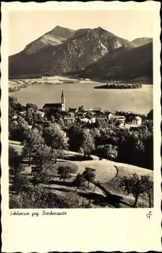 Ak Schliersee in Oberbayern, Brecherspitze