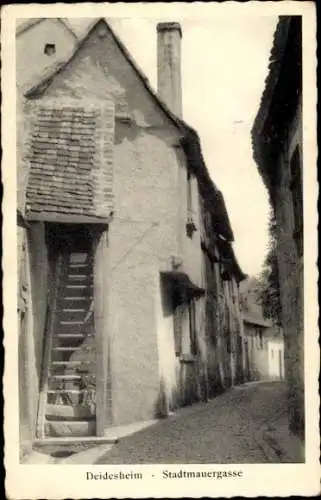Ak Deidesheim in der Pfalz, Stadtmauergasse