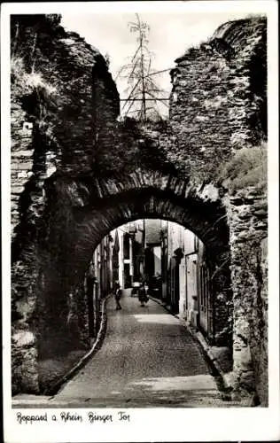 Ak Boppard am Rhein, Binger Tor