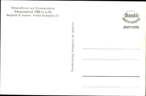 Ak Freiburg im Breisgau, Schauinsland, Berghotel, Panorama, Talstation, Bergbahn