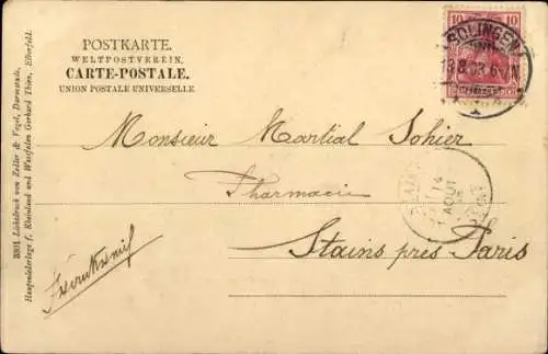 Ak Burg an der Wupper Solingen, Oberburg