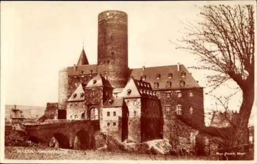 Ak St. Johann bei Mayen in der Eifel, Schloss Bürresheim