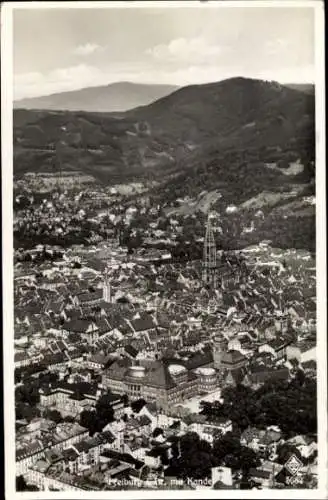 Ak Freiburg im Breisgau, Luftbild, Teilansicht