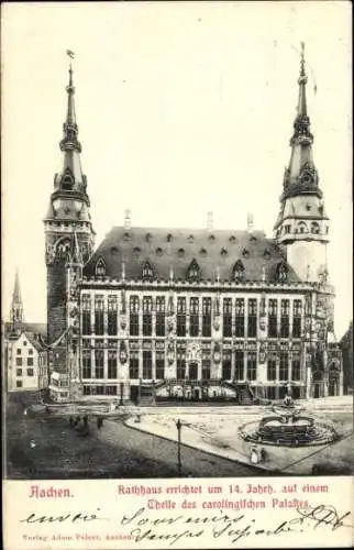 Ak Aachen, Rathaus