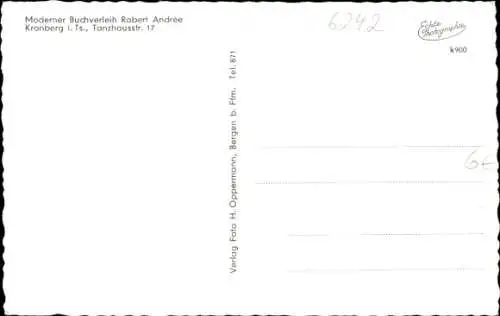 Ak Kronberg im Taunus, Teilansicht