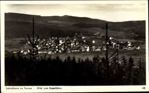 Ak Schloßborn Schlossborn Glashütten im Taunus, Blick vom Kapellchen