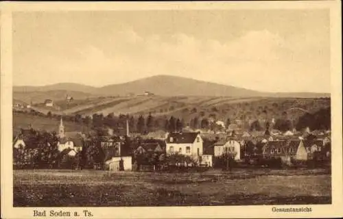 Ak Bad Soden am Taunus Hessen, Blick auf Ortschaft und Umgebung