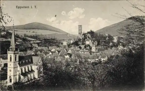 Ak Eppstein im Taunus, Kirche, Turm, Gesamtansicht