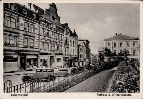Ak Lüdenscheid im Märkischen Kreis, Rathaus, Wilhelmstraße