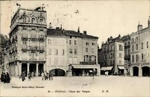 Ak Épinal Lorraine Vosges, Place des Vosges