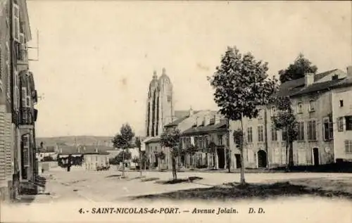 Ak Saint Nicolas de Port Meurthe et Moselle, Avenue Jolain