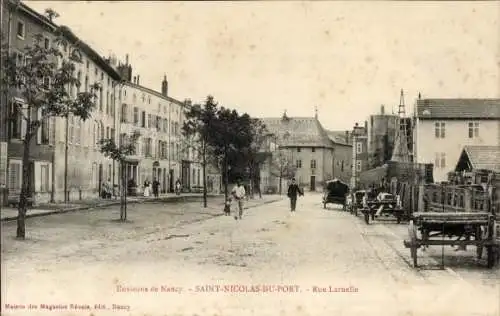 Ak Saint Nicolas du Port Meurthe et Moselle, Rue Laruelle