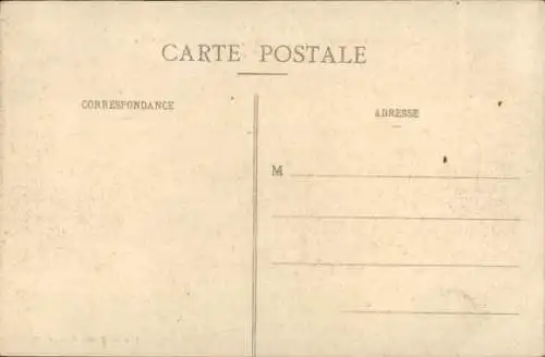 Ak Luneville Meurthe et Moselle, Das Faubourg d'Einville nach dem Brand, 1. Weltkrieg