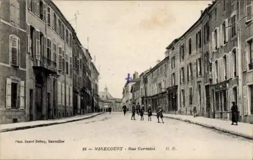 Ak Mirecourt Lorraine Vogesen, Rue Germini