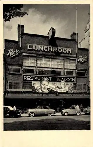 Ak Amsterdam Nordholland Niederlande, Rembrandtplein, Hecks Lunchroom