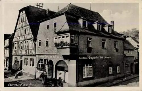 Ak Obernburg am Main Unterfranken, Gasthaus Bayrischer Hof, Metzgerei