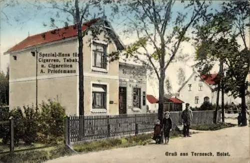 Ak Tornesch in Holstein, Spezial-Haus für Zigarren, Tabak