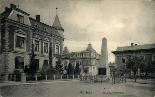 Ak Woldegk in Mecklenburg, Kriegerdenkmal