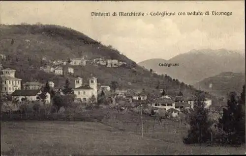 Ak Cadegliano Viconago Lombardei, Gesamtansicht