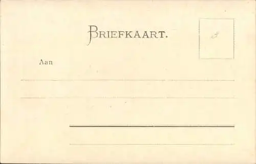 Litho Windmühlen am See, Boot, Kinder