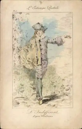 Künstler Ak Watteau, A., L’Indifferent