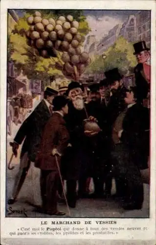 Künstler Ak Senzel, The Bladder Merchant