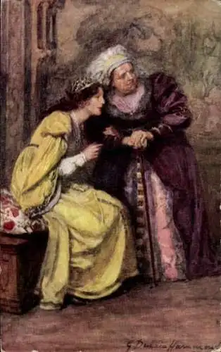 Künstler Ak Hammond, GD, Shakespeare Illustrations, Romeo und Julia