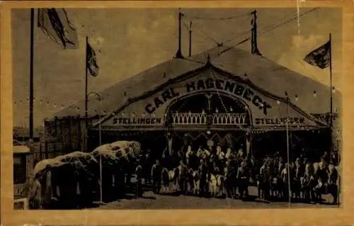 Ak Hamburg Eimsbüttel Stellingen, Zirkus Carl Hagenbeck