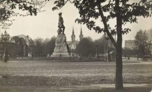 Foto Ak Tallinn Reval Estland, Peter der Große-Denkmal, Jahr 1918
