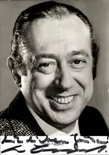 Ak Schauspieler Horst Tappert, Portrait, Autogramm