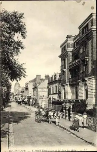 Ak Houlgate Calvados, L'Hotel Peausetour et la Rue des Bains