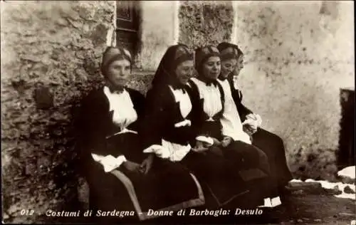 Ak Sardinien, Costumi di Sardegna, Donne di Barbagia, Desulo