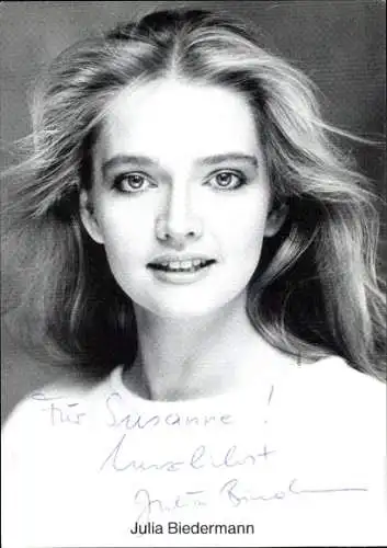 Ak Schauspielerin Julia Biedermann, Portrait, Autogramm