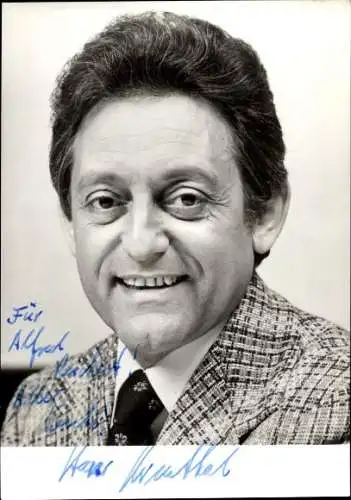 Ak Schauspieler Hans Rosenthal, Portrait, Autogramm