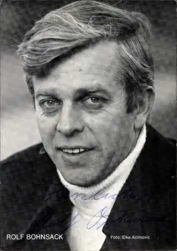 Ak Schauspieler Rolf Bohnsack, Portrait, Autogramm