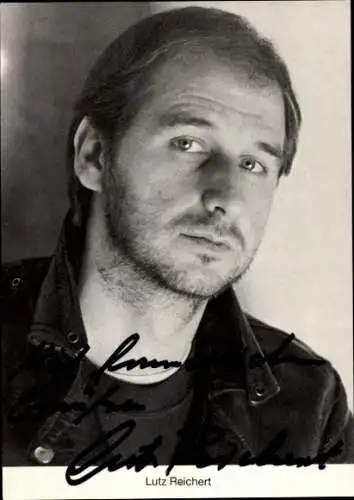 Ak Schauspieler Lutz Reichert, Portrait, Autogramm