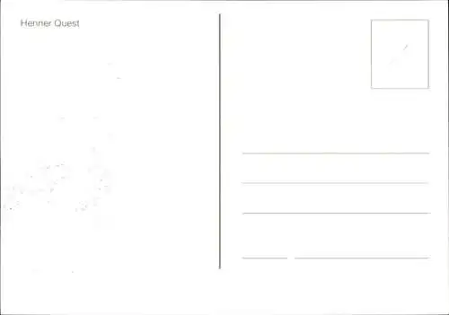 Ak Schauspieler Henner Quest, Portrait, Autogramm