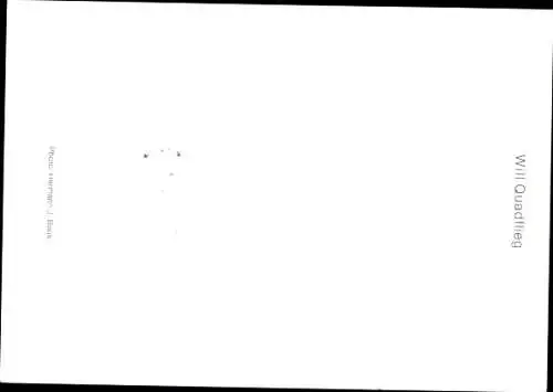Ak Schauspieler Will Quadflieg, Portrait, Autogramm