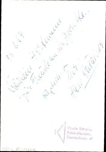 Ak Schauspieler Hans Quaiser, Portrait, Autogramm