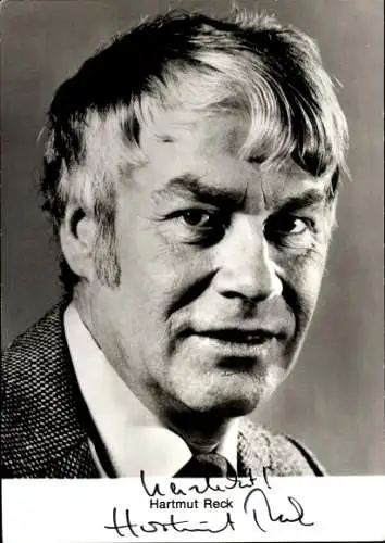 Ak Schauspieler Hartmut Reck, Portrait, Autogramm