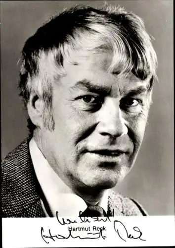 Ak Schauspieler Hartmut Reck, Portrait, Autogramm