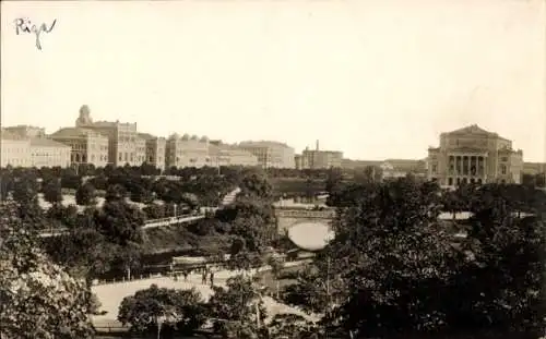 Foto Ak Riga Lettland, Gesamtansicht