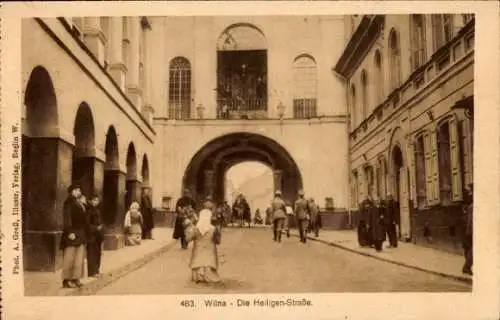 Ak Vilnius Wilna Litauen, Heiligen-Straße