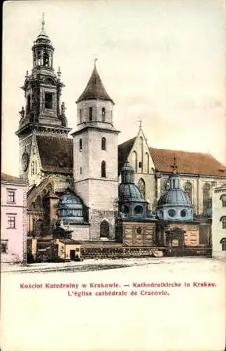 Ak Kraków Krakau Polen, Kathedralkirche