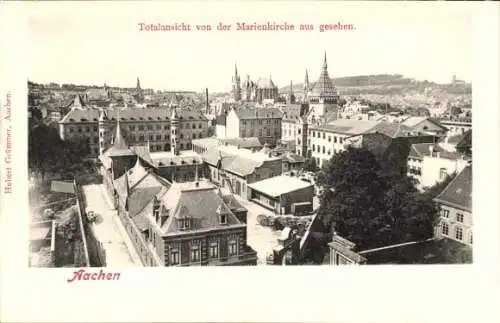 Ak Aachen, Marienkirche, Totalansicht