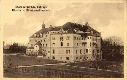 Ak Tutzing am Starnberger See Oberbayern, Kloster der Missionsschwestern