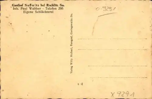 Ak Noßwitz Rochlitz an der Mulde, Gasthof