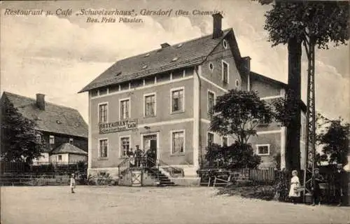 Ak Gersdorf in Sachsen, Restaurant-Café Schweizerhaus